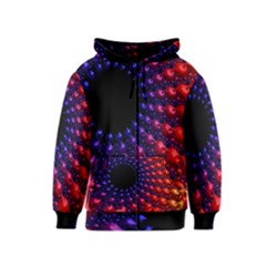 Fractal Mathematics Abstract Kids  Zipper Hoodie by Amaryn4rt