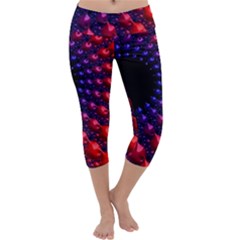 Fractal Mathematics Abstract Capri Yoga Leggings