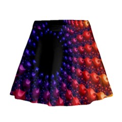 Fractal Mathematics Abstract Mini Flare Skirt by Amaryn4rt