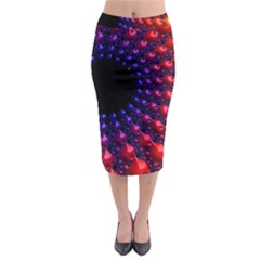 Fractal Mathematics Abstract Midi Pencil Skirt by Amaryn4rt