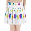 Bird family Pleated Mini Skirt View1