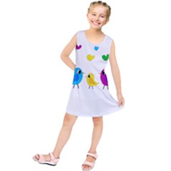 Bird Family Kids  Tunic Dress by Valentinaart