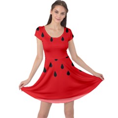 Watermelon  Cap Sleeve Dresses by Valentinaart