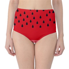 Watermelon  High-waist Bikini Bottoms by Valentinaart