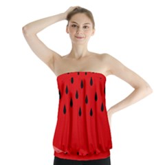 Watermelon  Strapless Top