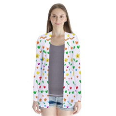 Cute Birds And Flowers Pattern Cardigans