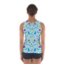 Blue cute birds and flowers  Women s Sport Tank Top  View2