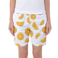 Oranges Women s Basketball Shorts by Valentinaart