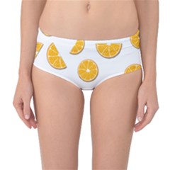 Oranges Mid-waist Bikini Bottoms by Valentinaart