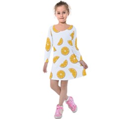 Oranges Kids  Long Sleeve Velvet Dress