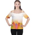 Autumn Leaves Colorful Fall Foliage Women s Cutout Shoulder Tee View1