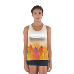 Autumn Leaves Colorful Fall Foliage Women s Sport Tank Top  by Amaryn4rt