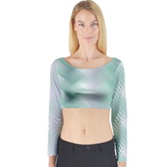 Background Bubblechema Perforation Long Sleeve Crop Top by Amaryn4rt