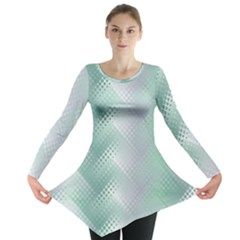 Background Bubblechema Perforation Long Sleeve Tunic  by Amaryn4rt