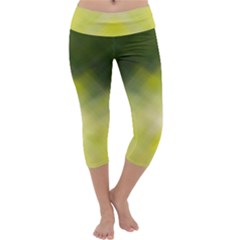 Background Textures Pattern Design Capri Yoga Leggings