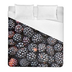 Blackberries Background Black Dark Duvet Cover (full/ Double Size)