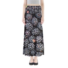 Blackberries Background Black Dark Maxi Skirts