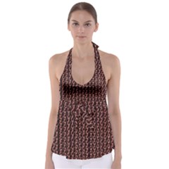 Chain Rusty Links Iron Metal Rust Babydoll Tankini Top by Amaryn4rt