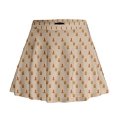 Christmas Wrapping Paper Mini Flare Skirt by Amaryn4rt