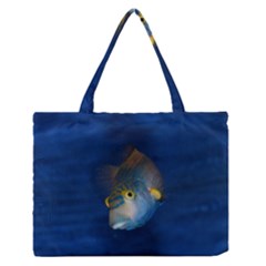 Fish Blue Animal Water Nature Medium Zipper Tote Bag