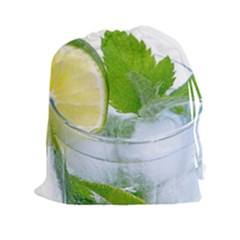 Cold Drink Lime Drink Cocktail Drawstring Pouches (xxl) by Amaryn4rt