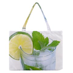 Cold Drink Lime Drink Cocktail Medium Zipper Tote Bag