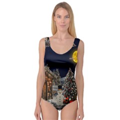 Christmas Landscape Princess Tank Leotard 