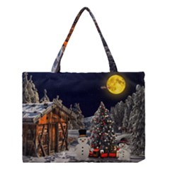 Christmas Landscape Medium Tote Bag by Amaryn4rt