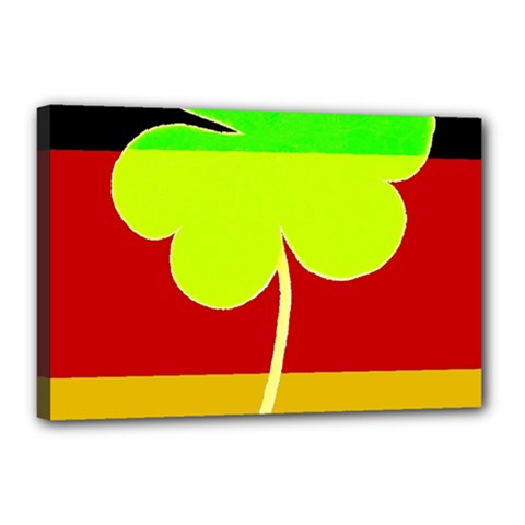 Irish German Germany Ireland Funny St Patrick Flag Canvas 18  X 12  by yoursparklingshop