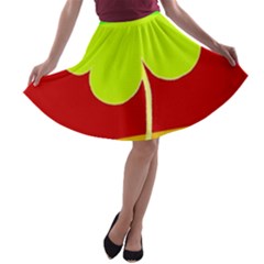 Irish German Germany Ireland Funny St Patrick Flag A-line Skater Skirt by yoursparklingshop