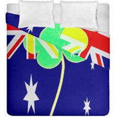 Irish Australian Australia Ireland Shamrock Funny St Patrick Flag Duvet Cover Double Side (king Size)