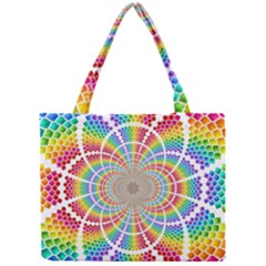 Color Background Structure Lines Mini Tote Bag by Amaryn4rt