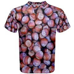 Hazelnuts Nuts Market Brown Nut Men s Cotton Tee by Amaryn4rt