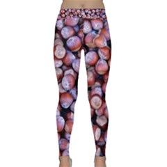 Hazelnuts Nuts Market Brown Nut Classic Yoga Leggings by Amaryn4rt