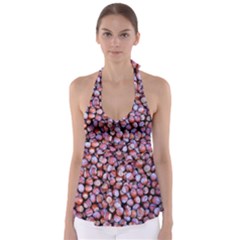 Hazelnuts Nuts Market Brown Nut Babydoll Tankini Top