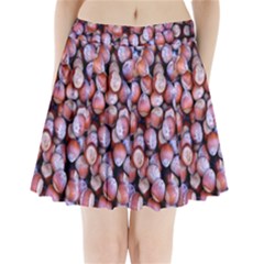 Hazelnuts Nuts Market Brown Nut Pleated Mini Skirt