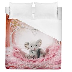 Elephant Heart Plush Vertical Toy Duvet Cover (queen Size) by Amaryn4rt