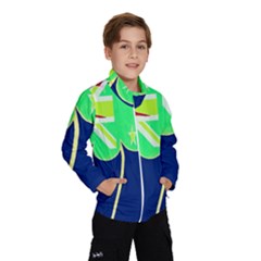 Irish Shamrock New Zealand Ireland Funny St  Patrick Flag Wind Breaker (kids) by yoursparklingshop