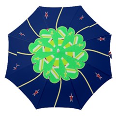 Irish Shamrock New Zealand Ireland Funny St Patrick Flag Straight Umbrellas by yoursparklingshop