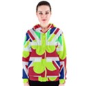 Irish British Shamrock United Kingdom Ireland Funny St. Patrick Flag Women s Zipper Hoodie View1