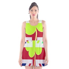 Irish British Shamrock United Kingdom Ireland Funny St  Patrick Flag Scoop Neck Skater Dress by yoursparklingshop