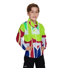 Irish British Shamrock United Kingdom Ireland Funny St  Patrick Flag Wind Breaker (kids) by yoursparklingshop