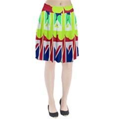 Irish British Shamrock United Kingdom Ireland Funny St  Patrick Flag Pleated Skirt