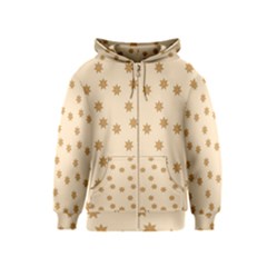 Pattern Gingerbread Star Kids  Zipper Hoodie by Amaryn4rt