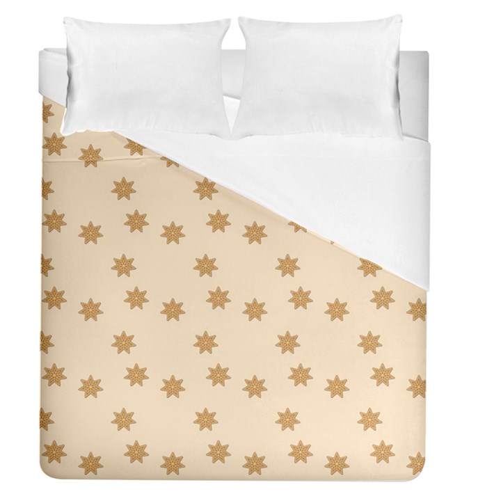 Pattern Gingerbread Star Duvet Cover (Queen Size)