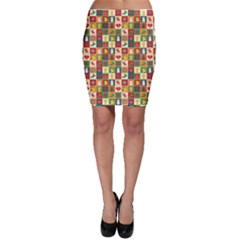 Pattern Christmas Patterns Bodycon Skirt by Amaryn4rt