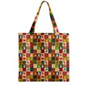 Pattern Christmas Patterns Zipper Grocery Tote Bag View1