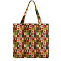 Pattern Christmas Patterns Zipper Grocery Tote Bag View2