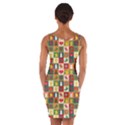 Pattern Christmas Patterns Wrap Front Bodycon Dress View2