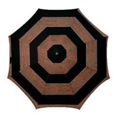 Stainless Rust Texture Background Golf Umbrellas by Amaryn4rt